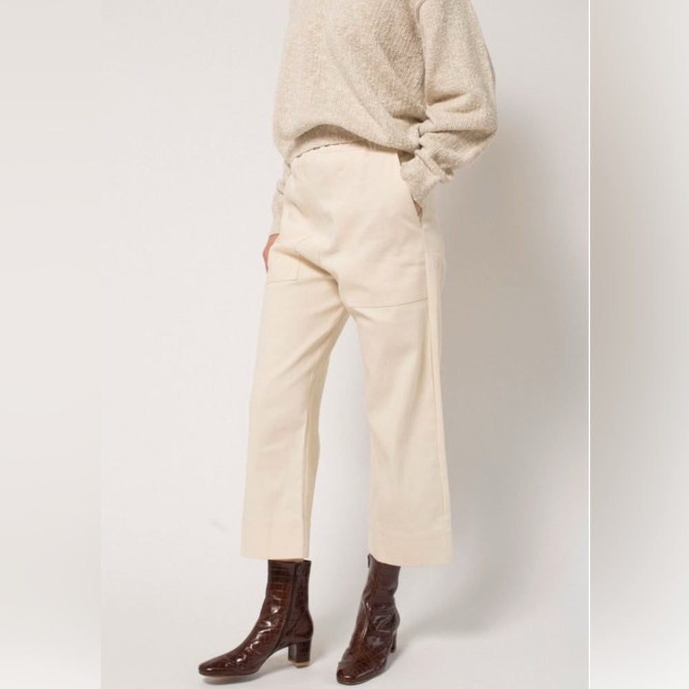 Micaela Greg utility pants in cream S EUC